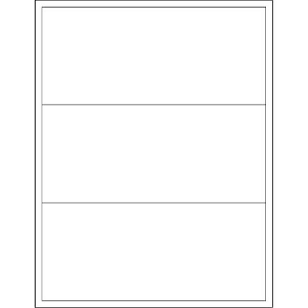 Box Partners Box Partners LL134 8 x 3.5 in. White Rectangle Laser Labels - Pack of 300 LL134